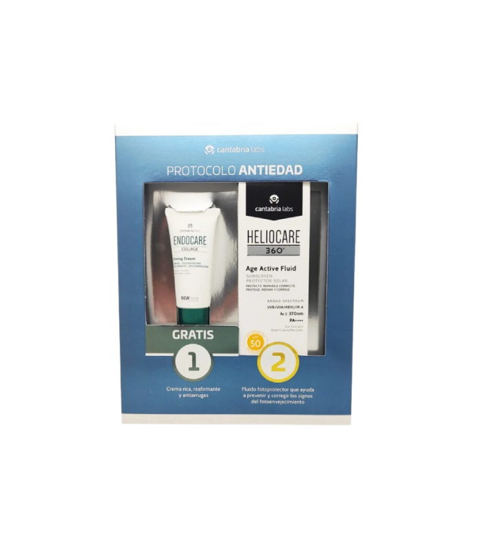 HELIOCARE PACK PROTOCOLO ANTIEDAD 360º AGE ACTIVE FLUID SPF50+ MINITALLA GRATIS SERUM
