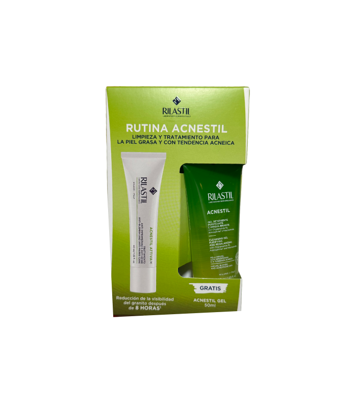 RILASTIL RUTINA ACNESTIL CREMA + GEL DETERGENTE 50ML REGALO