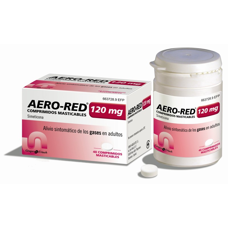 AERO RED 120 MG 40 COMPRIMIDOS MASTICABLES