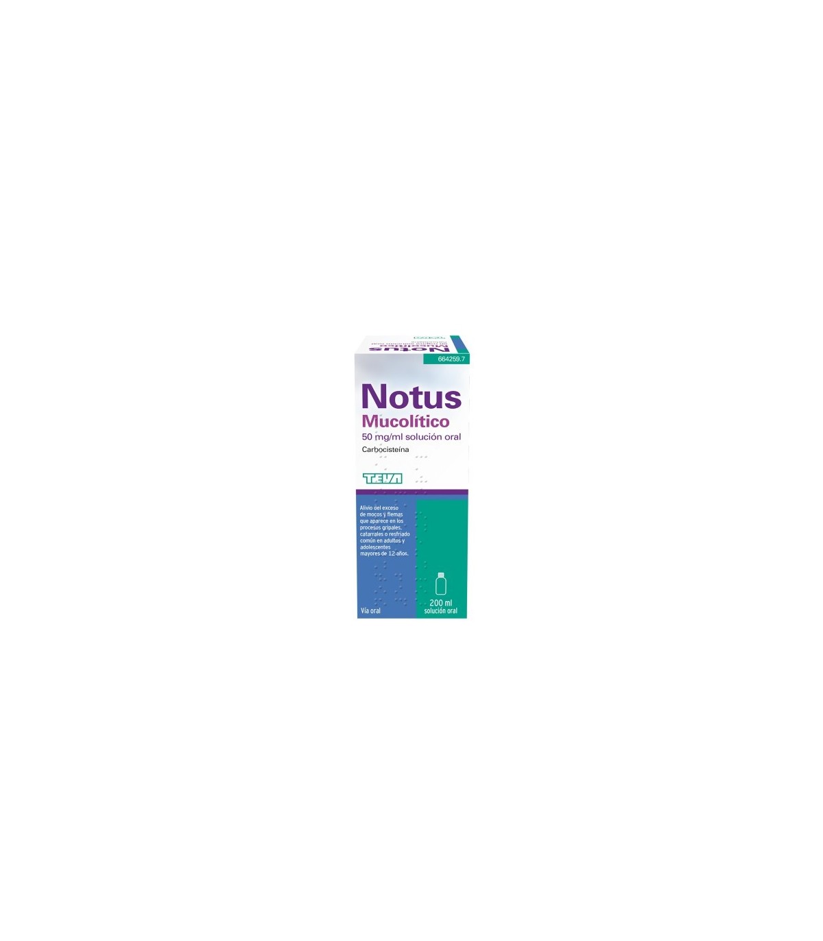 NOTUS MUCOLITICO 50 MG/ML SOLUCION ORAL 1 FRASCO 200 ML