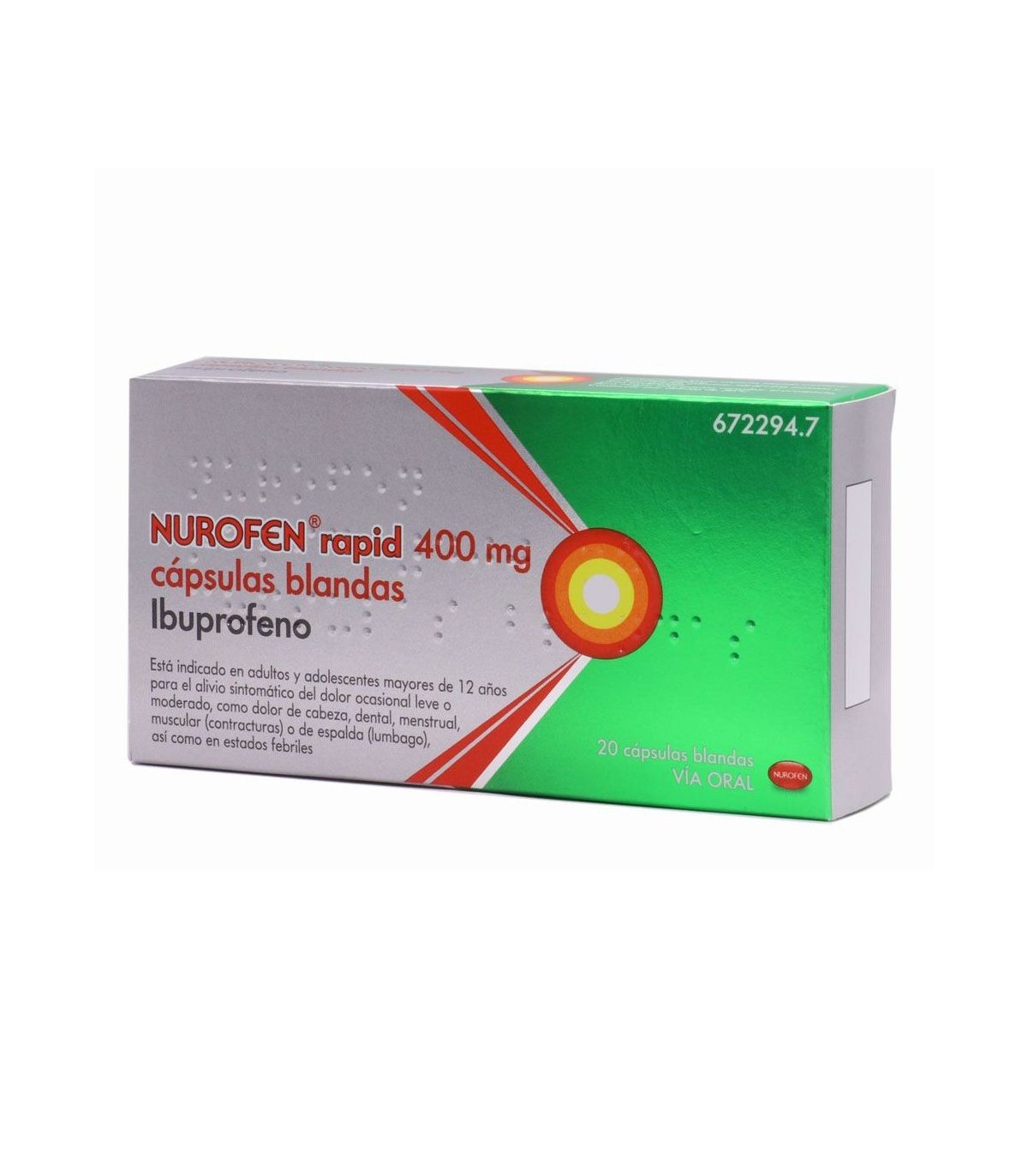 NUROFEN RAPID 400 mg 20 CAPSULAS BLANDAS
