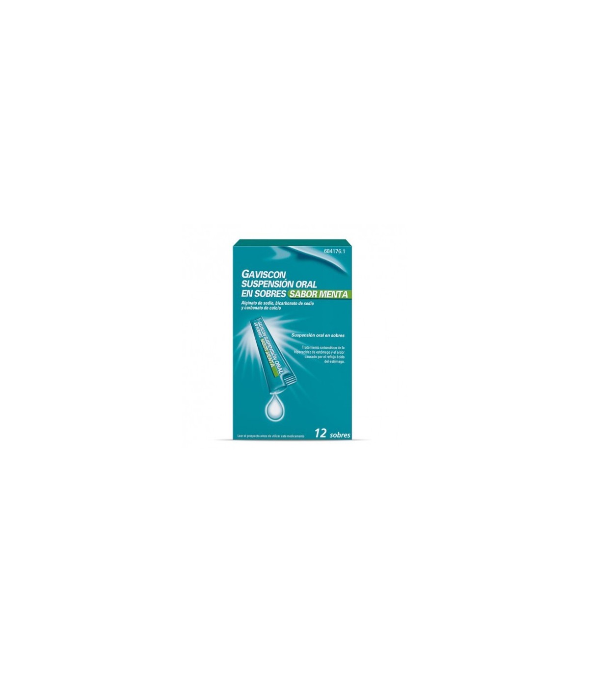 GAVISCON 12 SOBRES SUSPENSION ORAL 10 ml (SABOR MENTA)