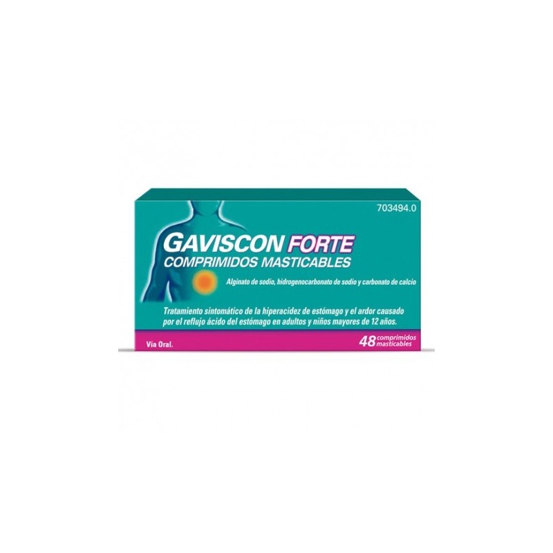 GAVISCON FORTE 48 COMPRIMIDOS MASTICABLES