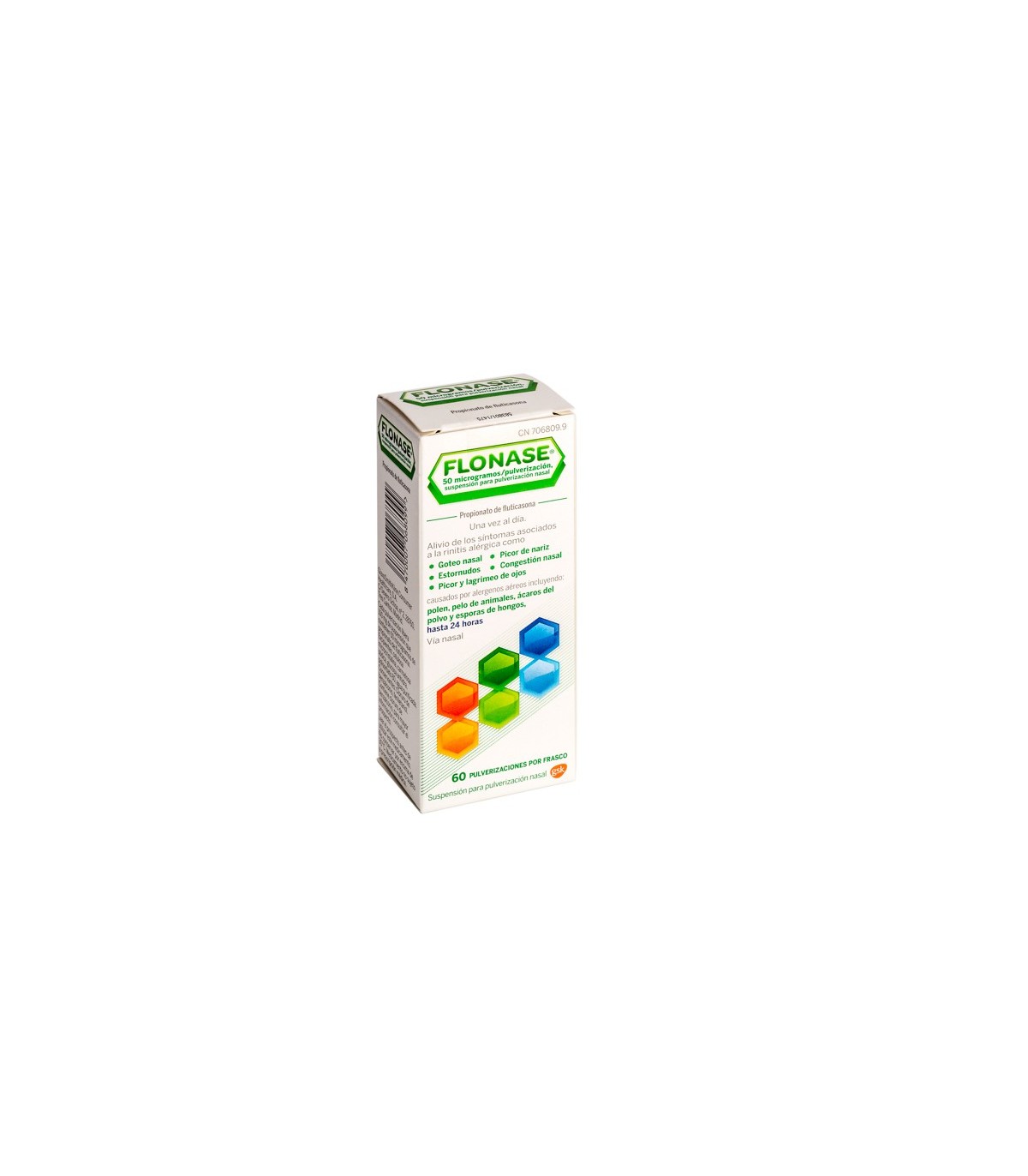 RHINOVIN ALERGIA 50 microgramos/PULVERIZACION SUSPENSION PARA PULVERIZACION NASAL 60 PULVERIZACIONES