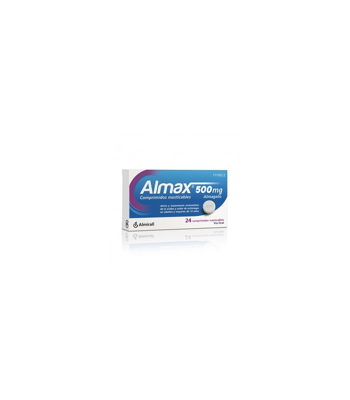 ALMAX 500 MG 24 COMPRIMIDOS MASTICABLES