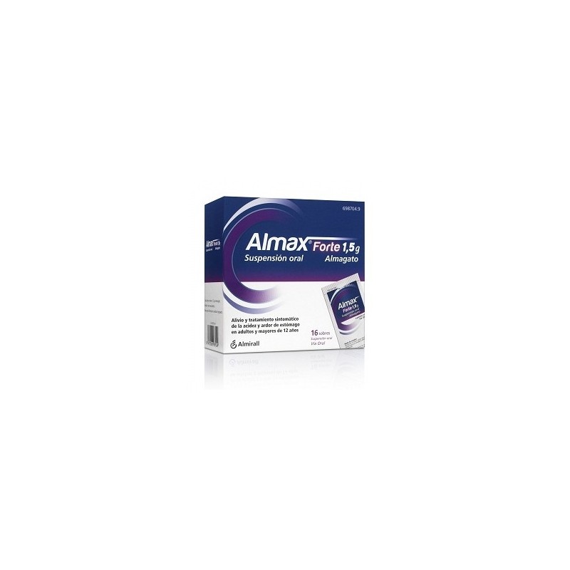 ALMAX FORTE 1,5 g 12 SOBRES SUSPENSION ORAL