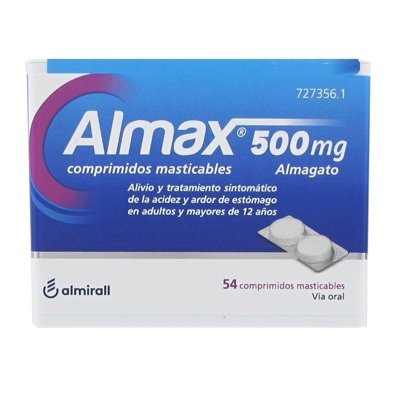 ALMAX 500 MG 54 COMPRIMIDOS MASTICABLES