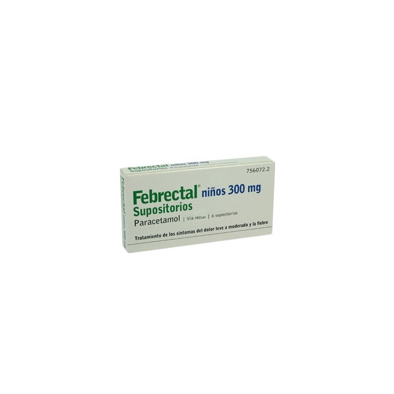 FEBRECTAL NIÑOS 300 MG 6 SUPOSITORIOS