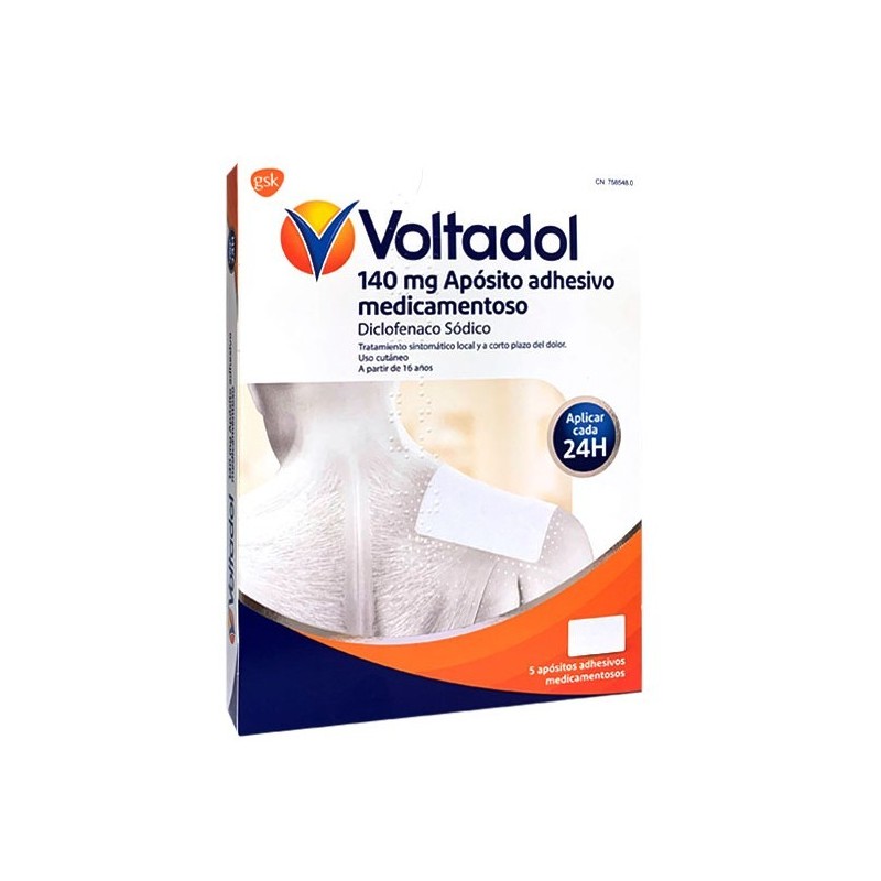 VOLTADOL 140 mg 5 APOSITOS ADHESIVOS MEDICAMENTOSOS