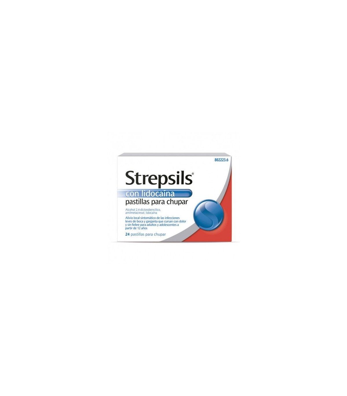 STREPSILS CON LIDOCAINA 24 PASTILLAS PARA CHUPAR