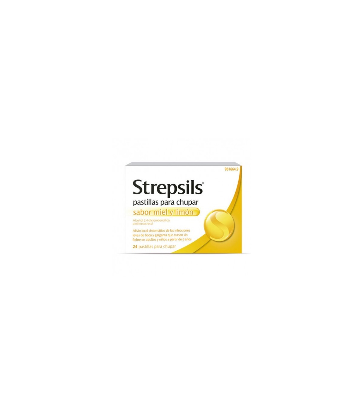 STREPSILS 24 PASTILLAS PARA CHUPAR (SABOR MIEL Y LIMON)
