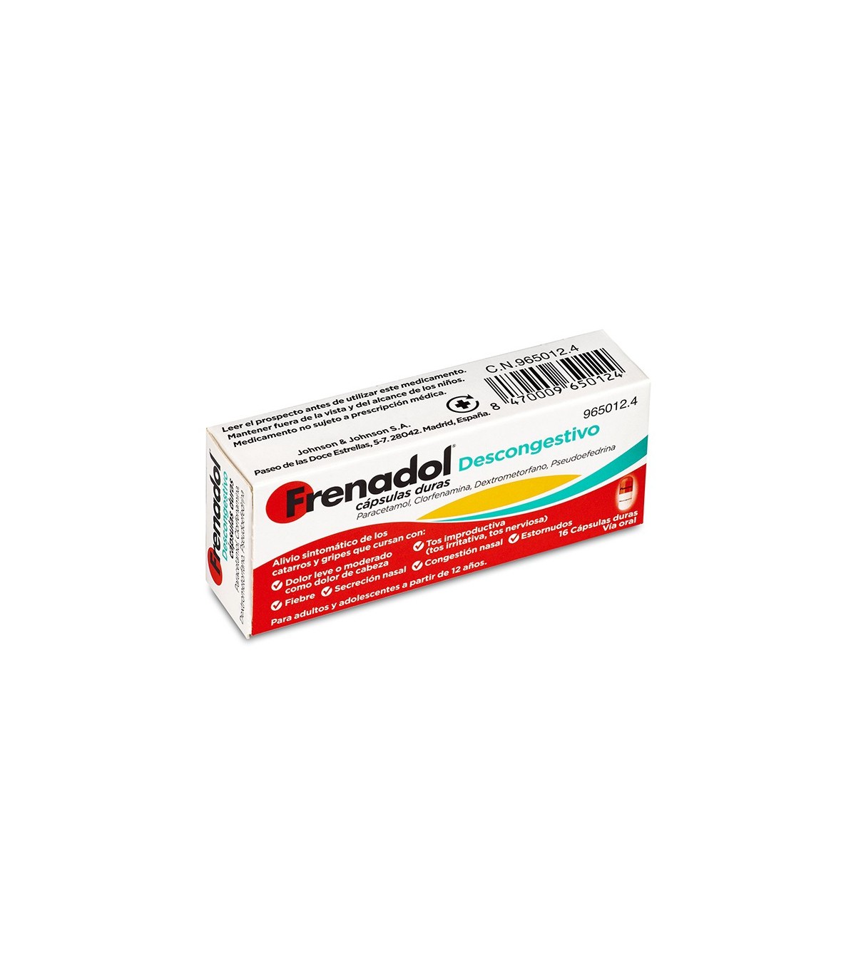 FRENADOL DESCONGESTIVO 16 CAPSULAS