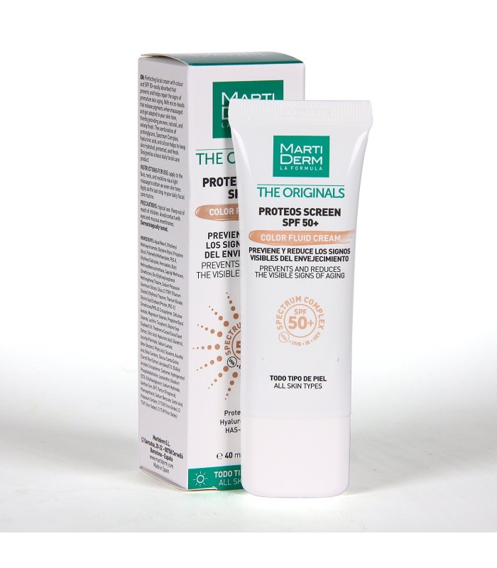 MARTIDERM PROTEOS SCREEN SPF50+ FLUID CREAM 1 ENVASE 40 ML COLOR
