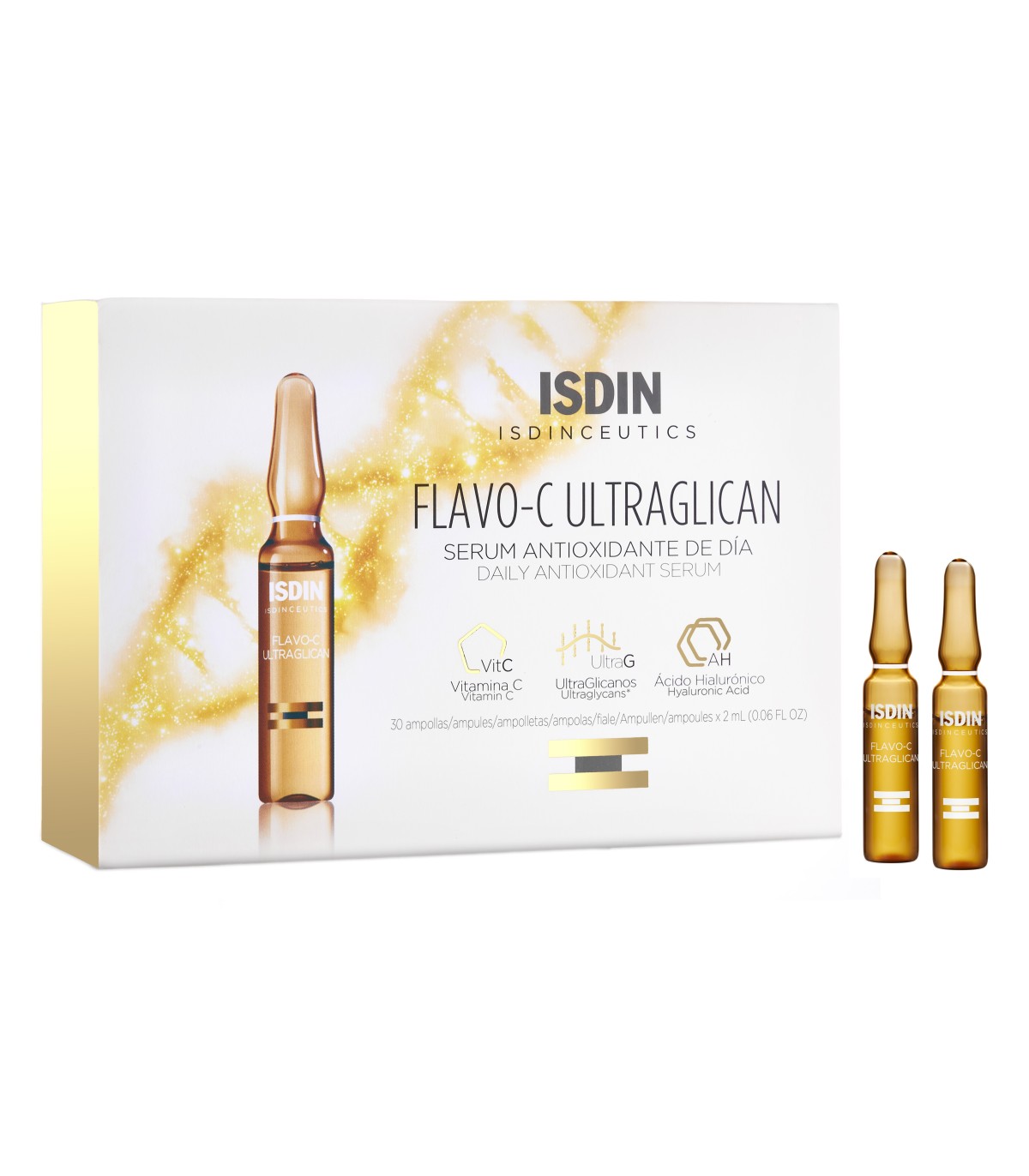 ISDINCEUTICS FLAVO-C ULTRAGLICAN 2 ML 30 AMPOLLAS
