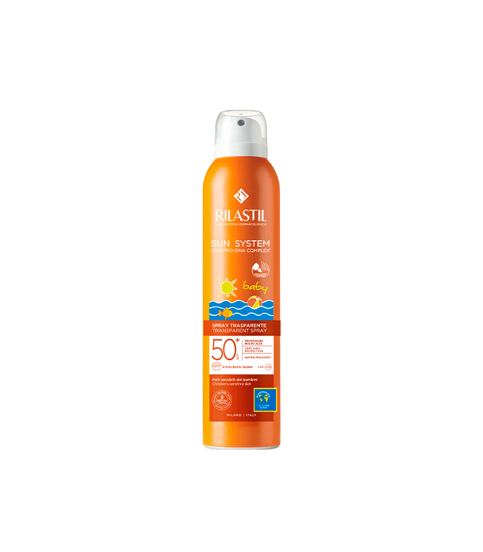 RILASTIL SUN SYSTEM 50+ BABY SPRAY TRANSPARENTE 1 ENVASE 200 ML